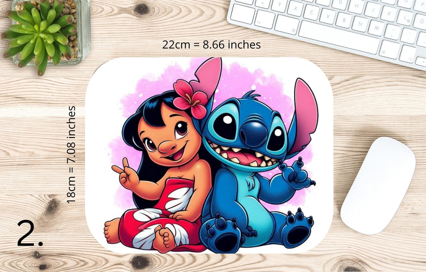 Lilo and Stitch Mousepad / Lilo & Stitch – Ohana