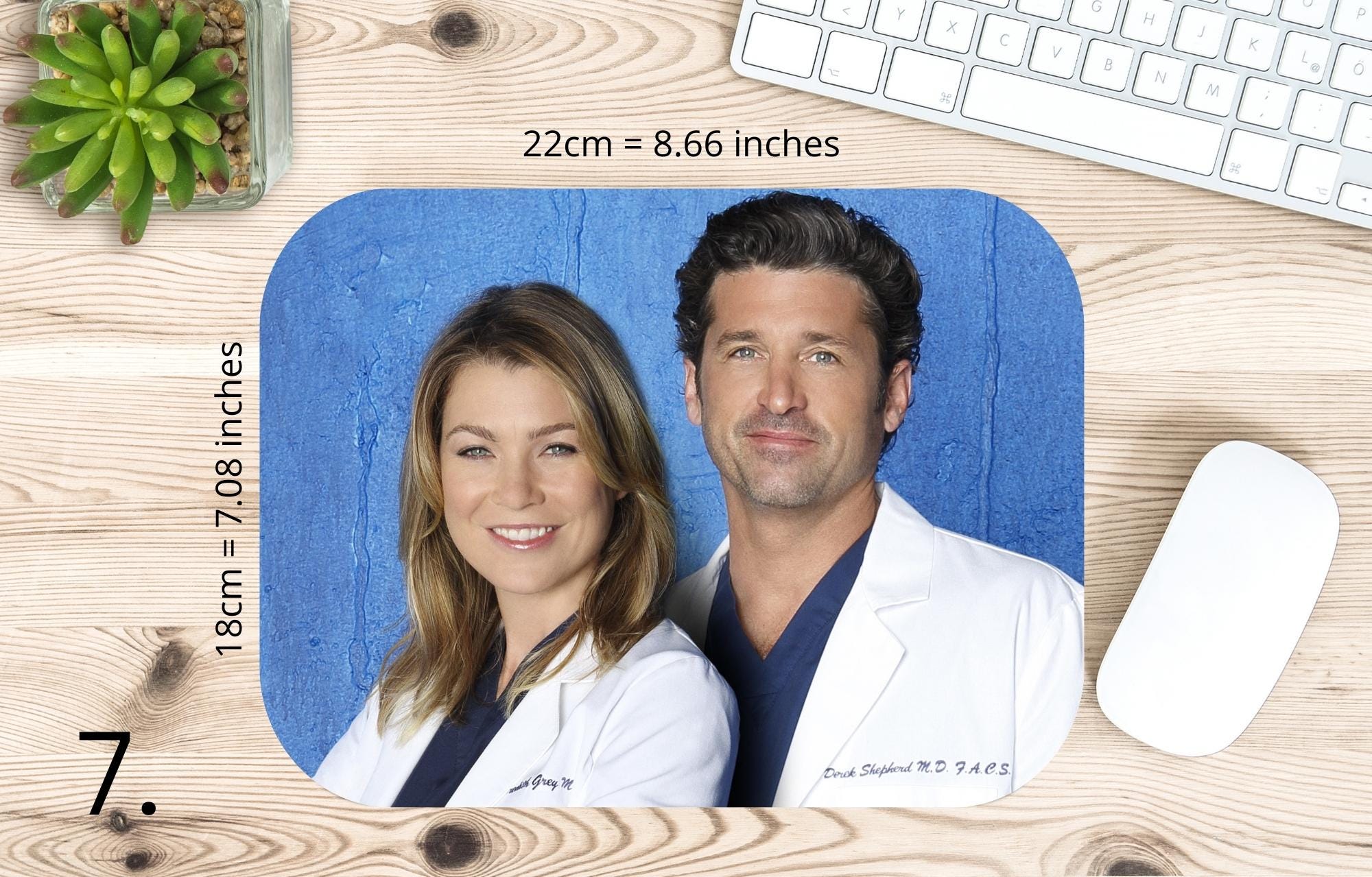 Grey's Anatomy, Meredith Grey, Miranda Bailey, Derek Shepherd, Alex Karev, Cristina Yang, Seattle Greys Hospital |MAUSEPAD, Gaming Mouse Pad
