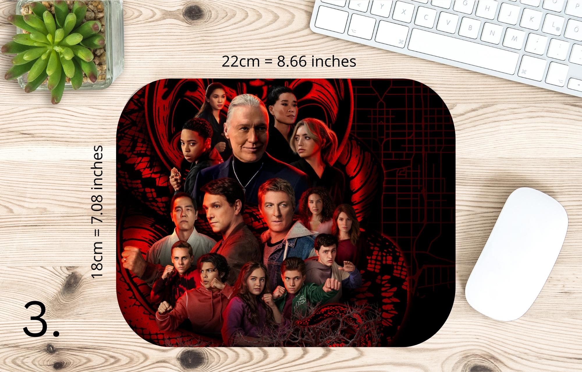 Cobra Kai, Miyagi-do, Johnny Lawrence, Daniel LaRusso, Miguel Diaz, Robby Keene, Samantha LaRusso, Tory Nichols | MAUSEPAD, Gaming Mouse Pad