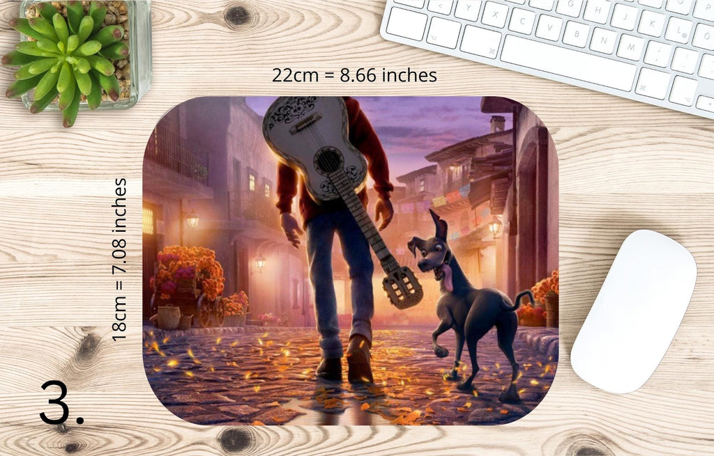 Coco, Disney Pack , Miguel, Hector, Ernesto de la Cruz, Abuelita, Imelda | MAUSEPAD, Gaming Mouse Pad