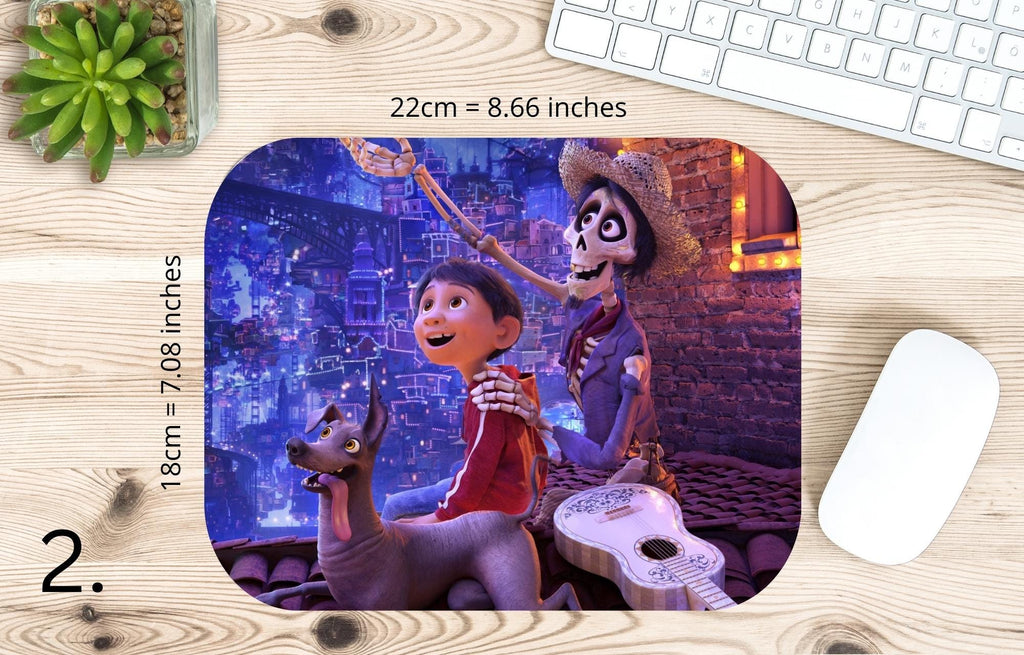Coco, Disney Pack , Miguel, Hector, Ernesto de la Cruz, Abuelita, Imelda | MAUSEPAD, Gaming Mouse Pad