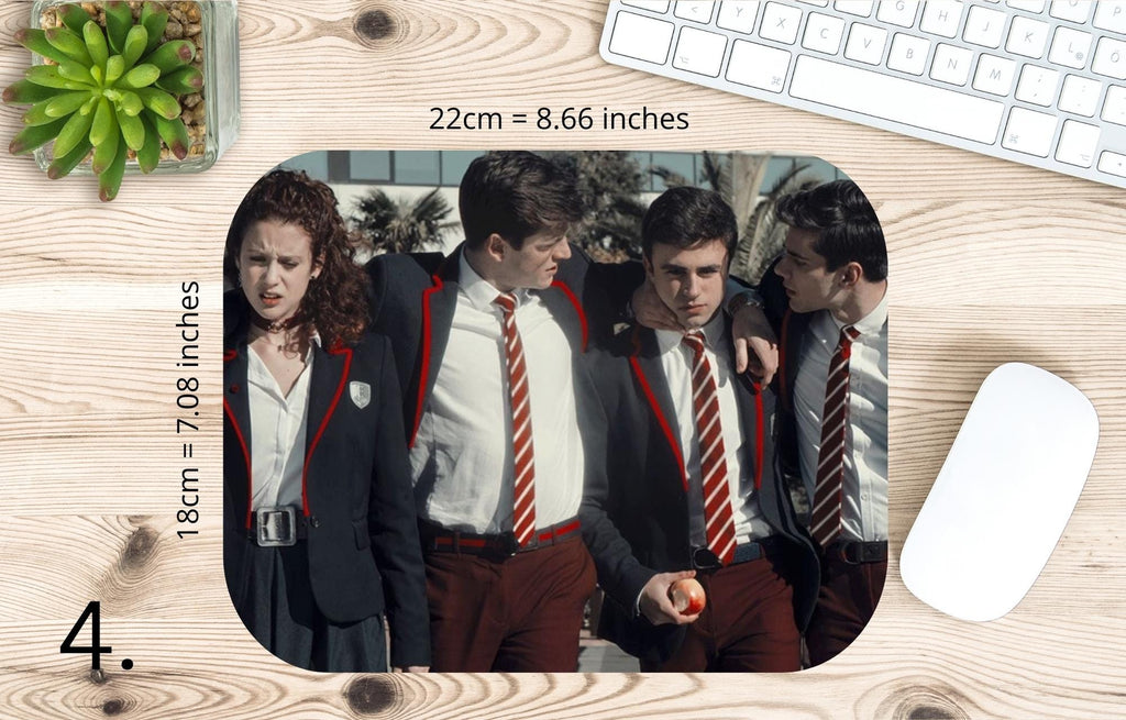 ELITE, Las Encinas, Samuel Garcia, Guzman, Ander, Nadia, Lucrecia, Omar, Patrick Blanco, netflixseries | MAUSEPAD, Gaming Mouse Pad
