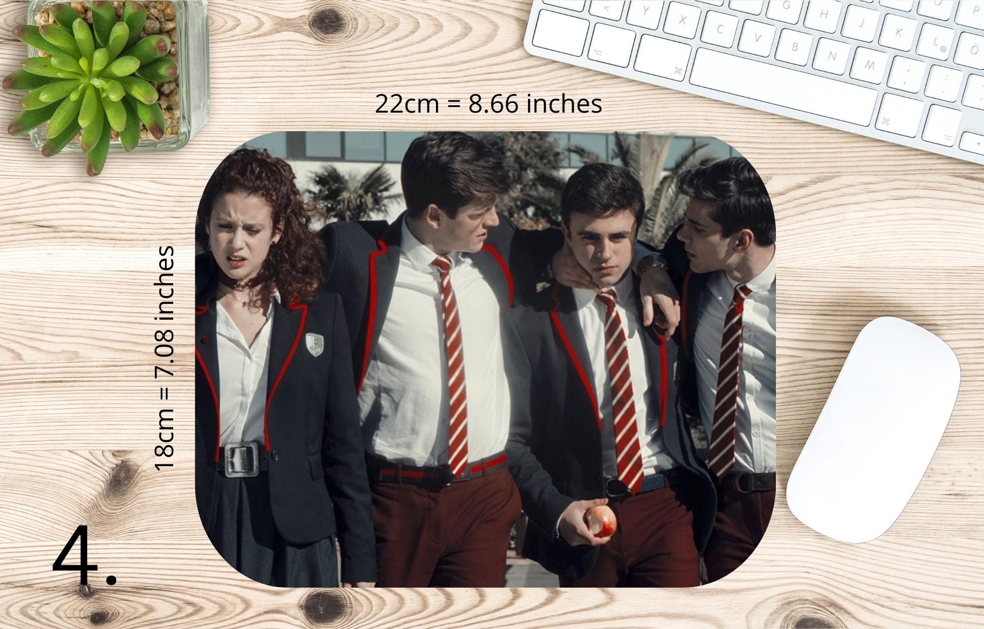 ELITE, Las Encinas, Samuel Garcia, Guzman, Ander, Nadia, Lucrecia, Omar, Patrick Blanco, netflixseries | MAUSEPAD, Gaming Mouse Pad