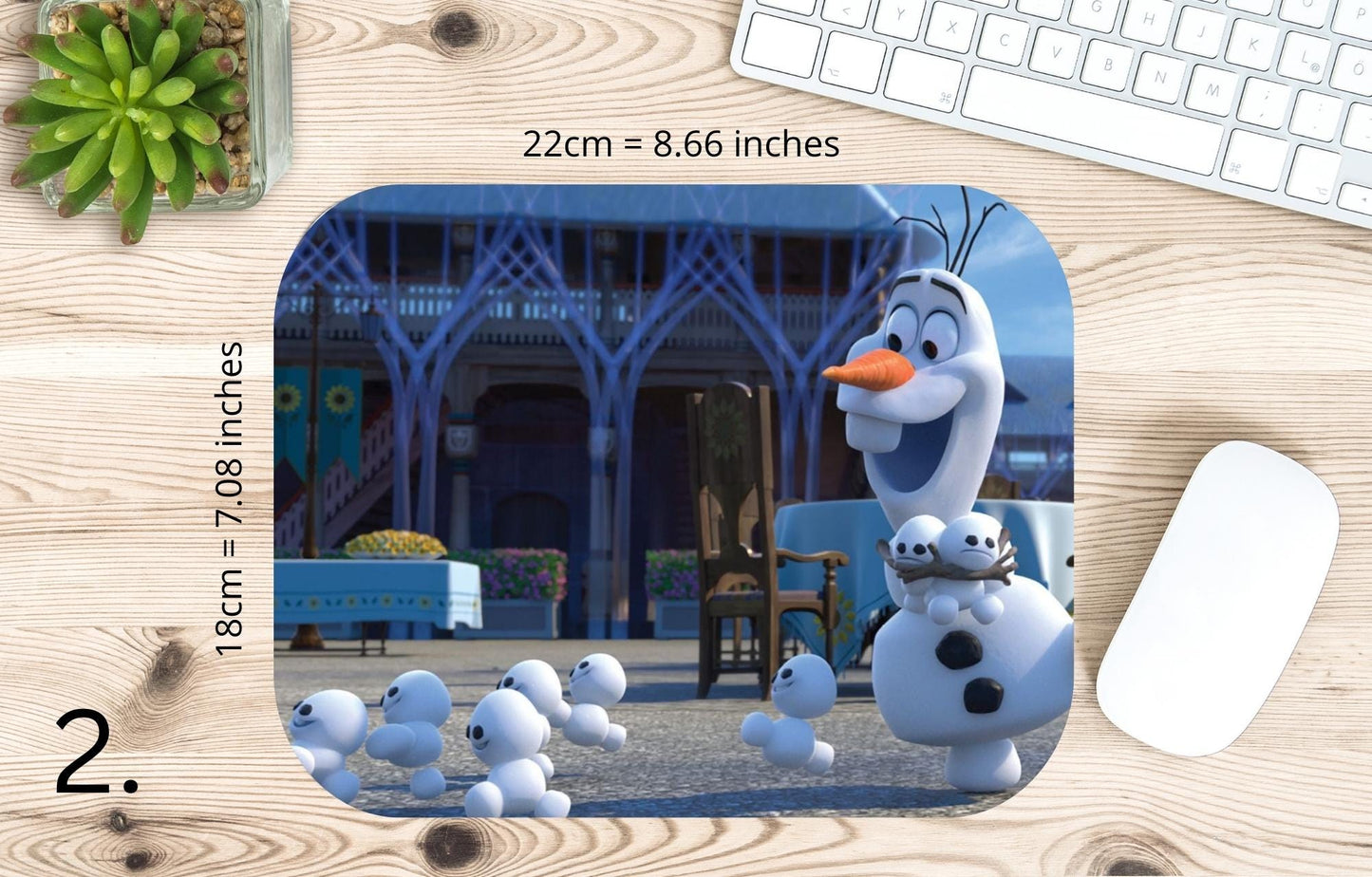 Frozen Mousepad - Elsa, Anna, and Olaf