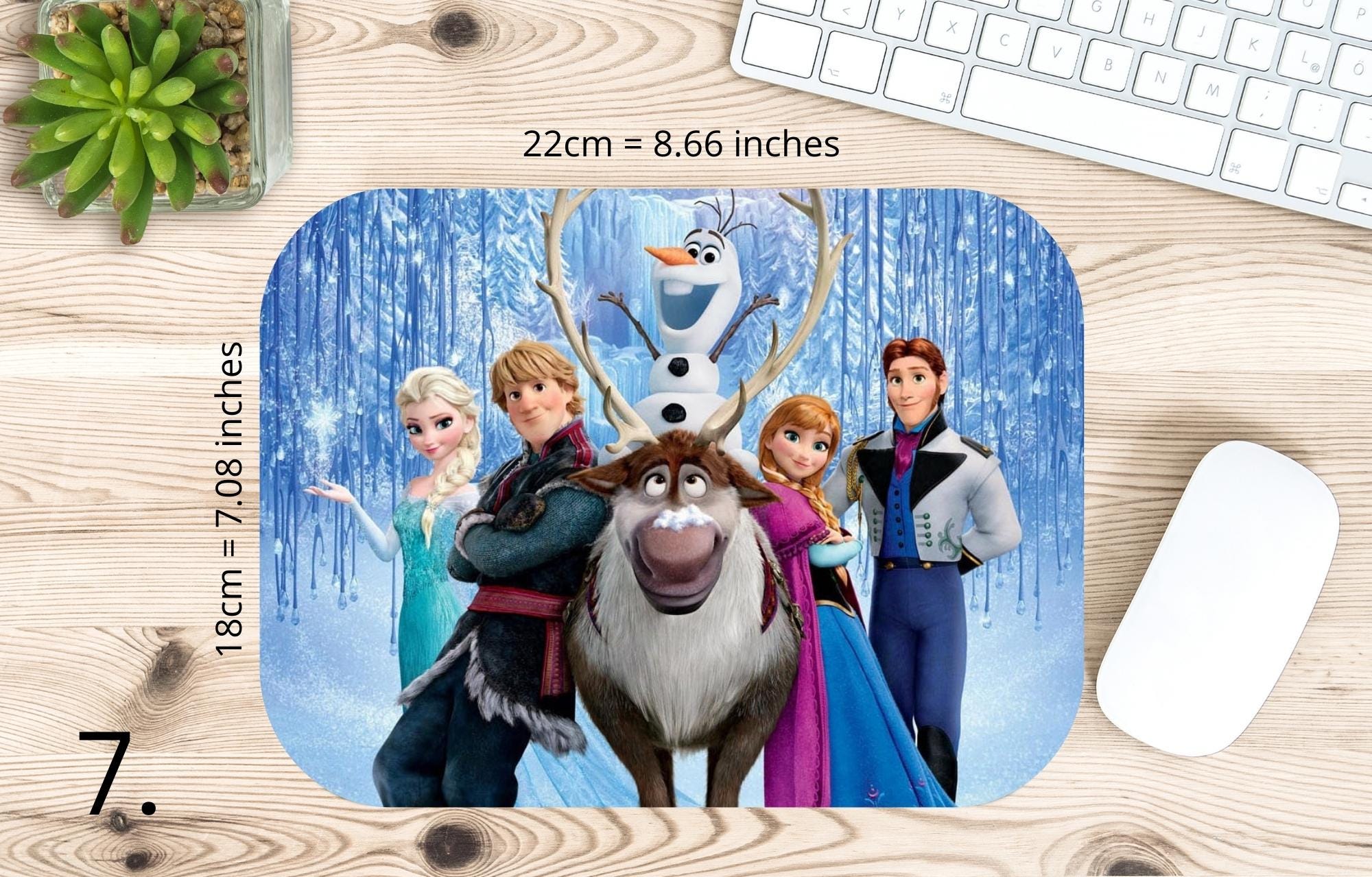 Frozen, Disney Pack, Olaf, Anna, Elsa, Swen, Arendalle  | MAUSEPAD, Gaming Mouse Pad