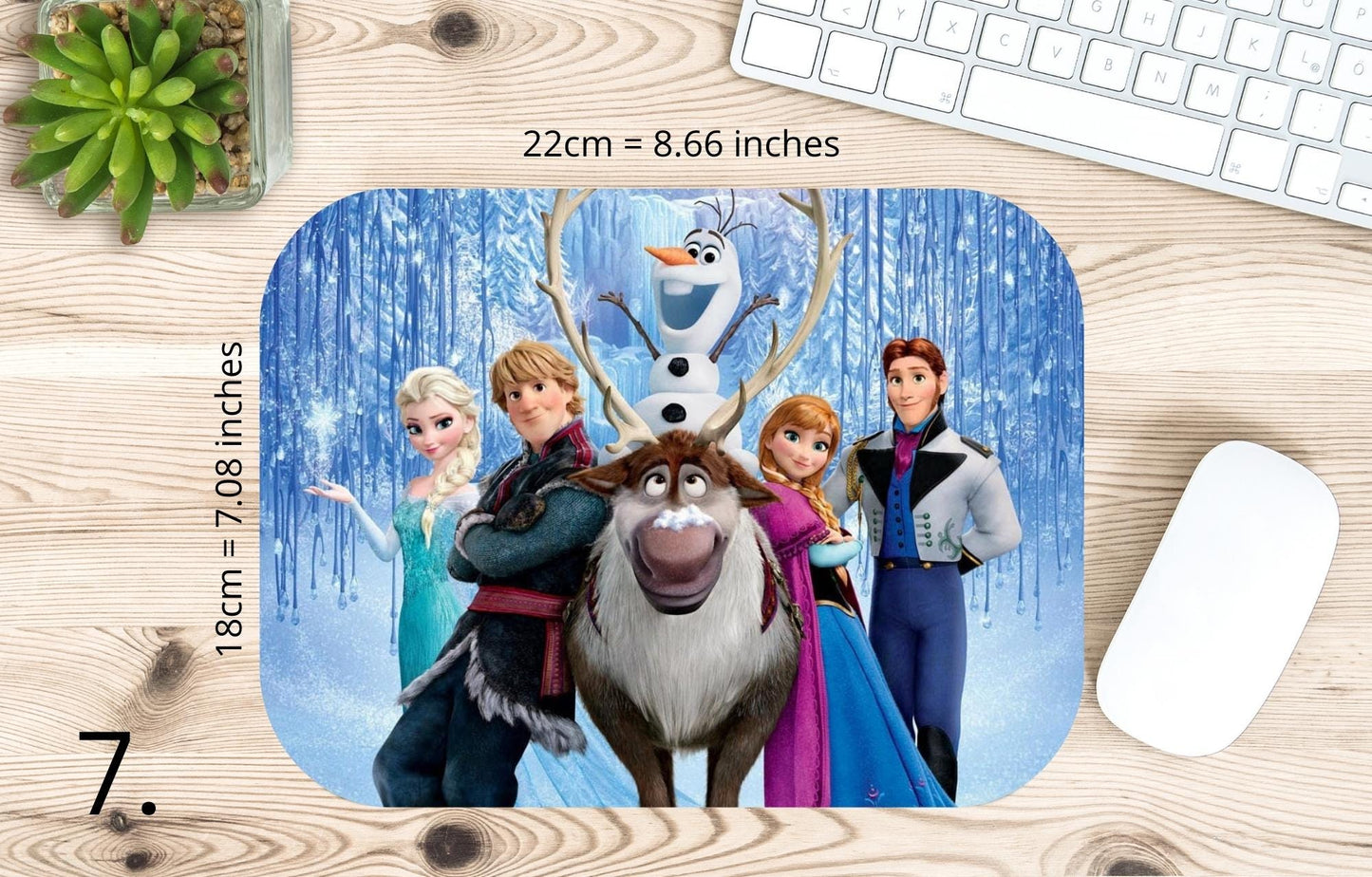 Frozen Mousepad - Elsa, Anna, and Olaf