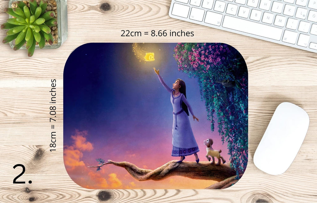 Wish, Disney Pack, Asha, Valentino  | MAUSEPAD, Gaming Mouse Pad