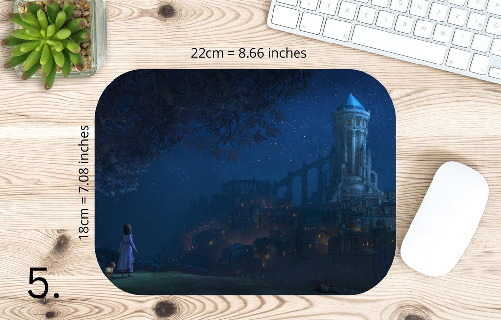Wish, Disney Pack, Asha, Valentino  | MAUSEPAD, Gaming Mouse Pad