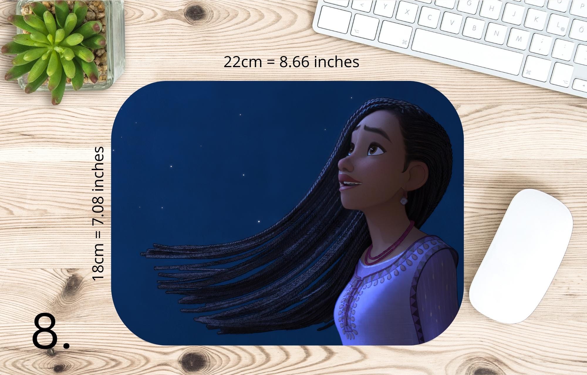 Wish, Disney Pack, Asha, Valentino  | MAUSEPAD, Gaming Mouse Pad