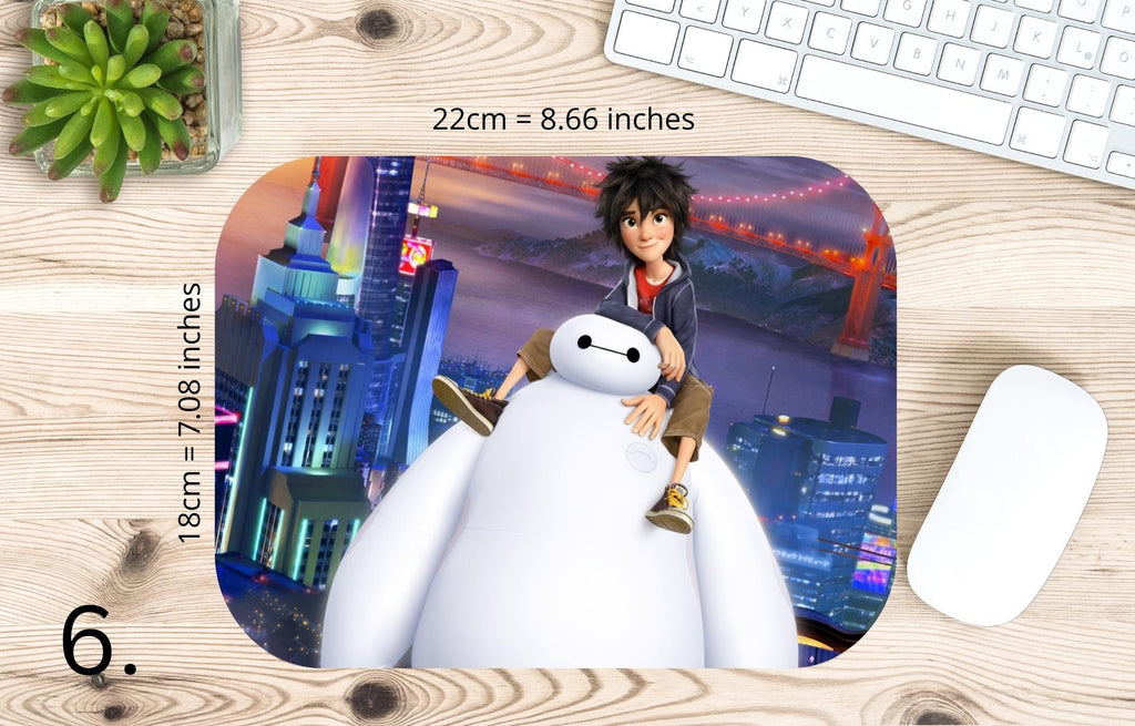 Big Hero 6, Disney Pack, baymax, baymaxbighero, starvstheforcesofevil, honeylemon, hirohamada, bigherosix  | MAUSEPAD, Gaming Mouse Pad