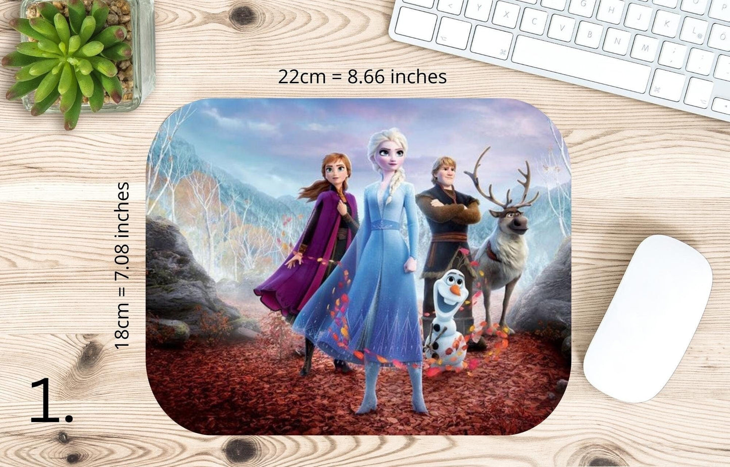 Frozen Mousepad - Elsa, Anna, and Olaf