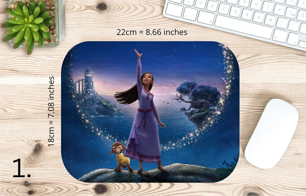 Wish, Disney Pack, Asha, Valentino  | MAUSEPAD, Gaming Mouse Pad