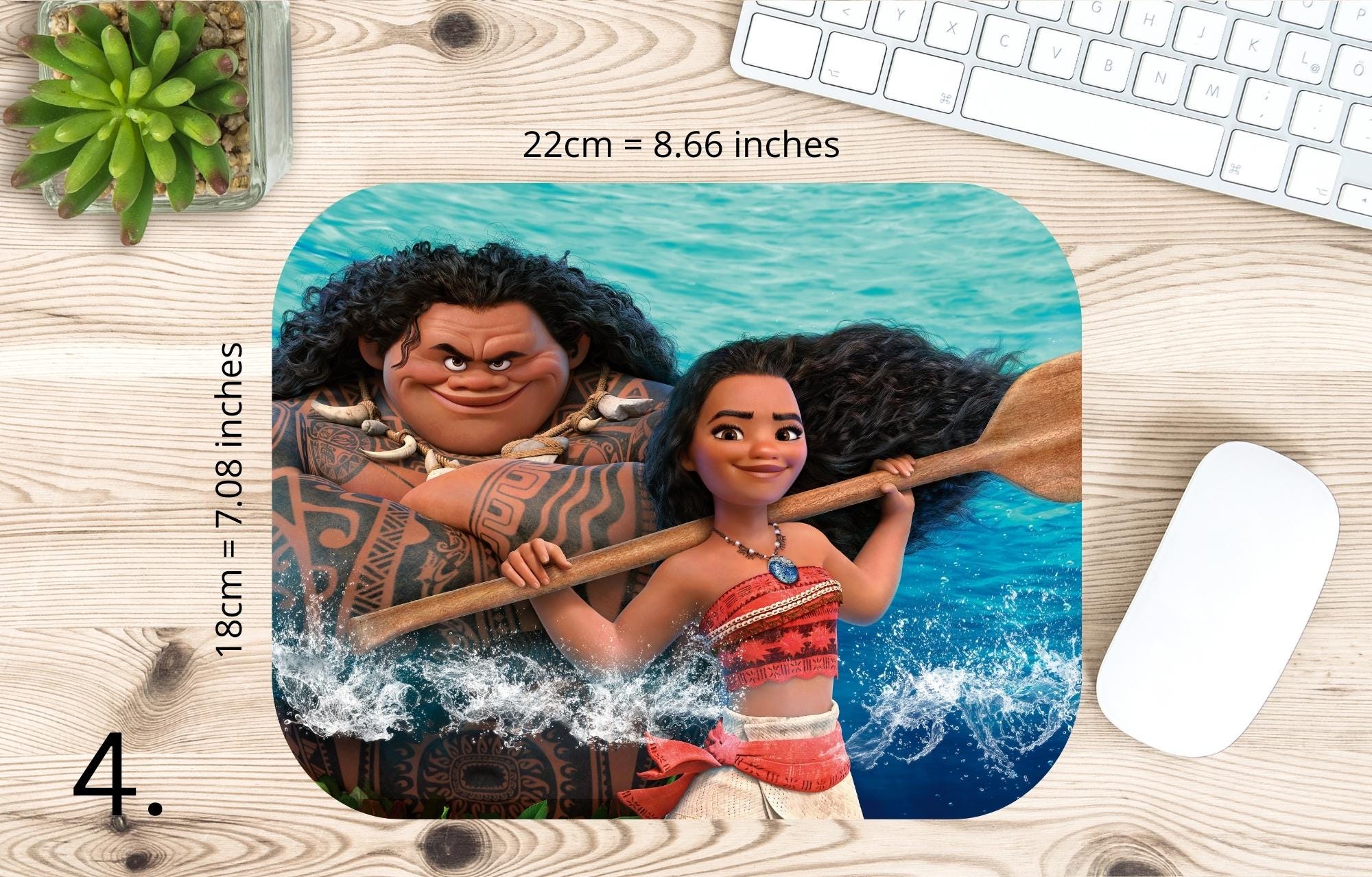 Moana, Vaiana, Maui, Disney Pack  | MAUSEPAD, Gaming Mouse Pad