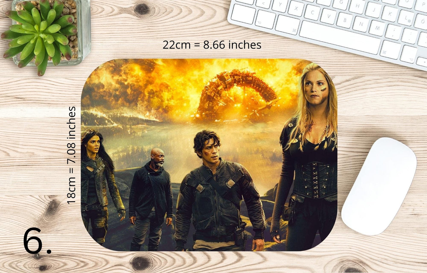 Podkładka pod mysz The 100 / The 100 – Clarke Griffin i Bellamy Blake
