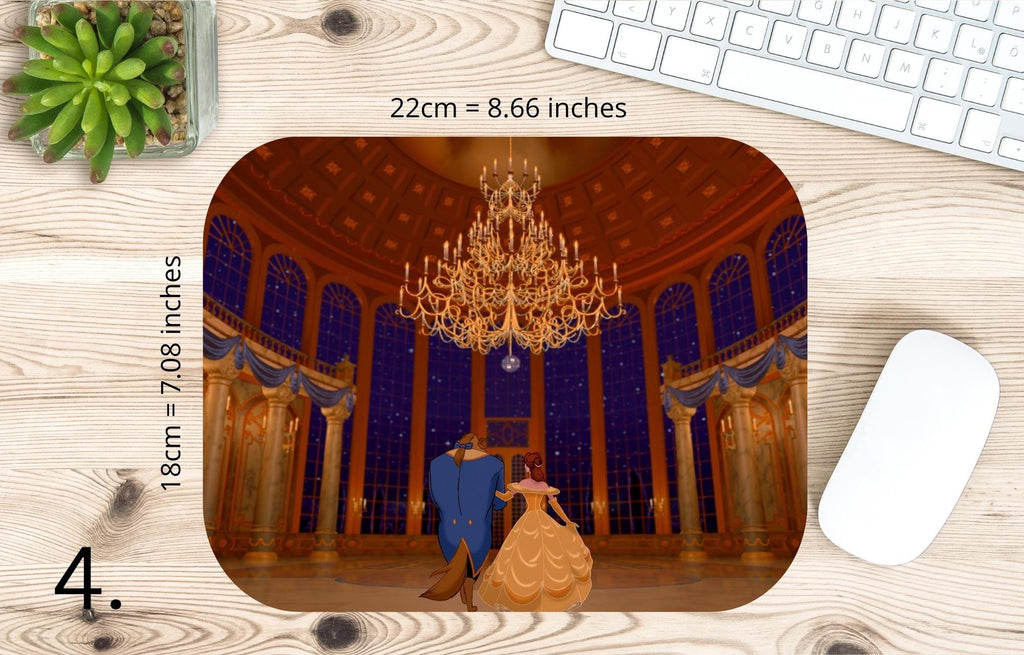 Belle, Beauty Beast, Princess, Beauty and the Beast, Princess Party, Disney | MAUSEPAD, Gaming Mouse Pad