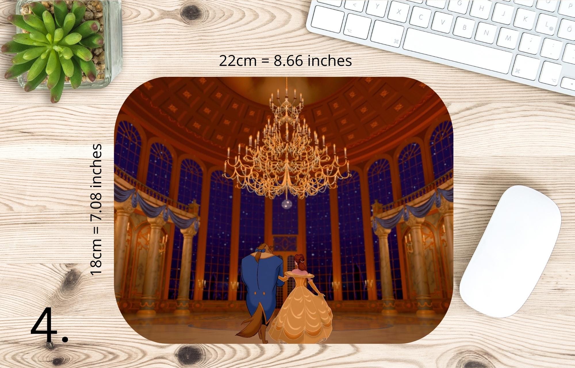 Belle, Beauty Beast, Princess, Beauty and the Beast, Princess Party, Disney | MAUSEPAD, Gaming Mouse Pad