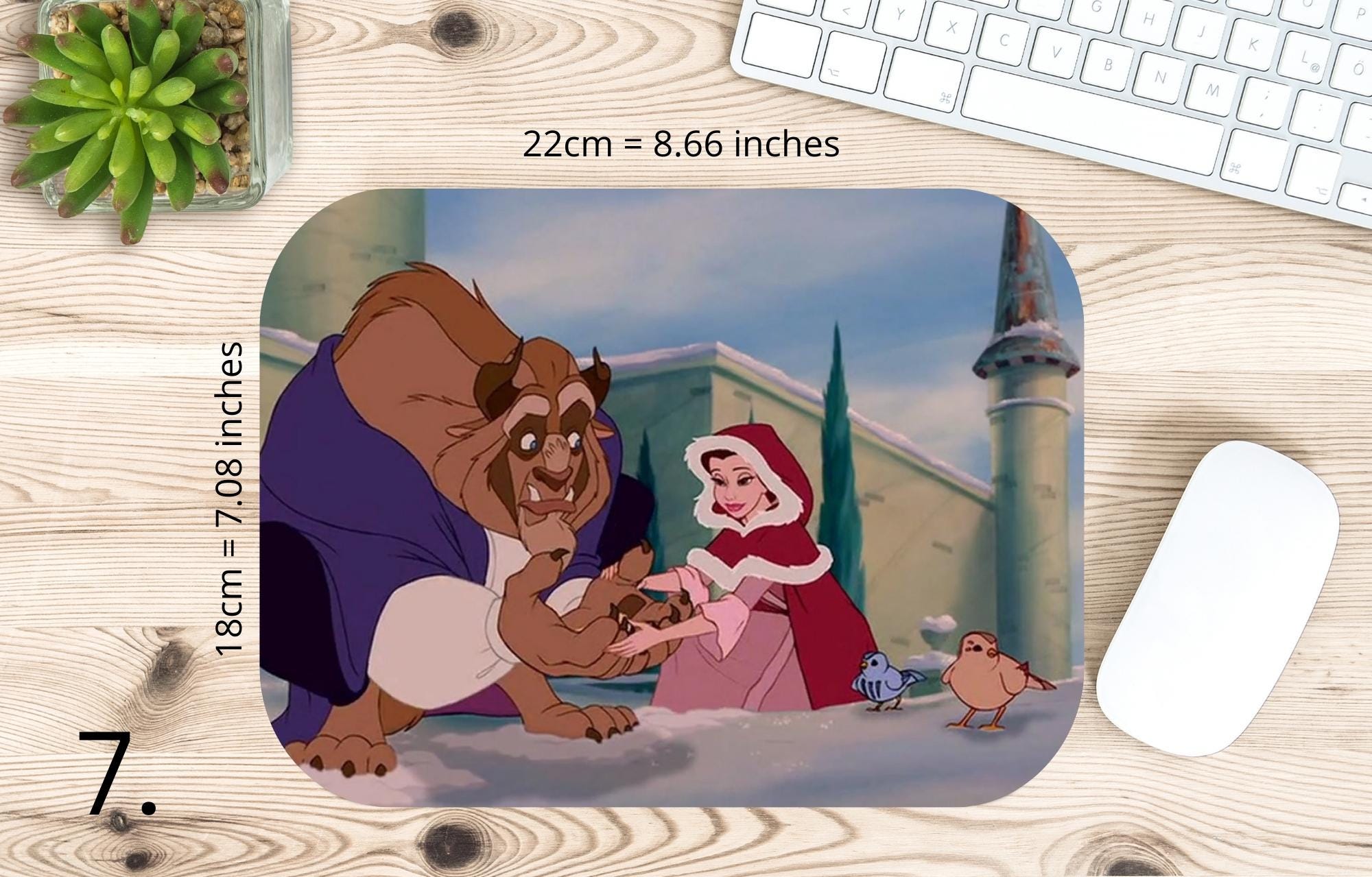 Belle, Beauty Beast, Princess, Beauty and the Beast, Princess Party, Disney | MAUSEPAD, Gaming Mouse Pad