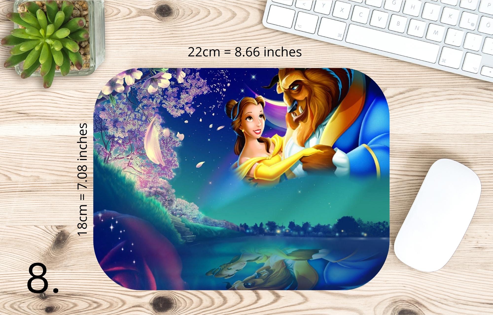 Belle, Beauty Beast, Princess, Beauty and the Beast, Princess Party, Disney | MAUSEPAD, Gaming Mouse Pad