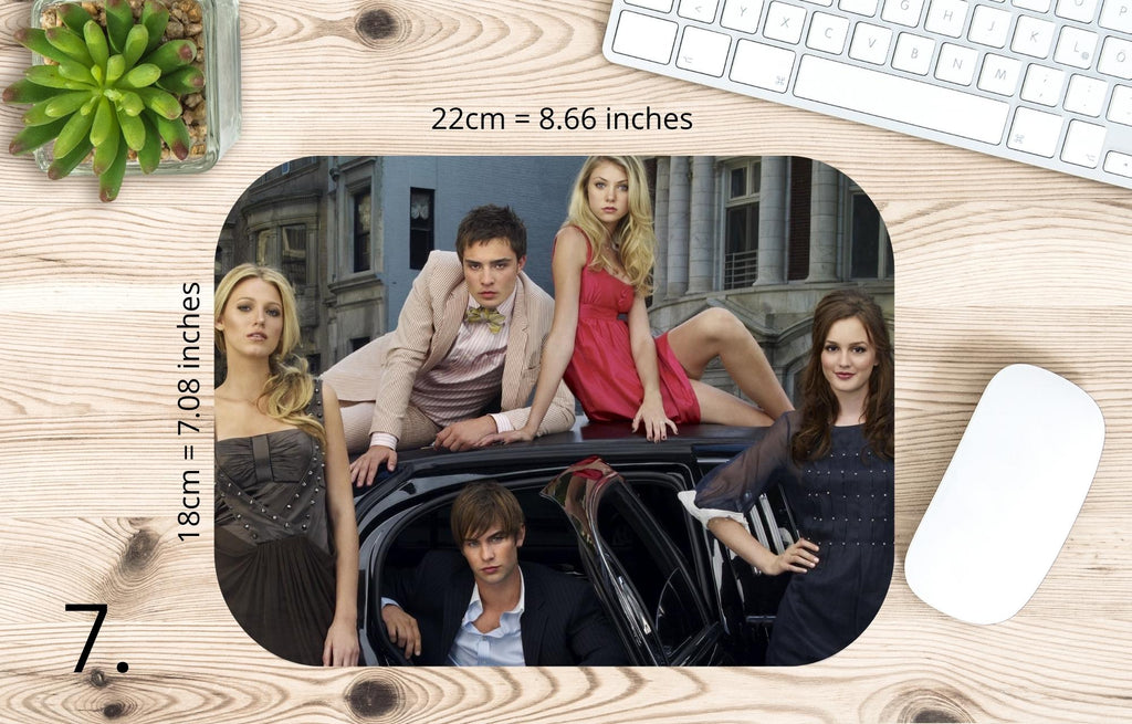 Gossip Girl, Blair Waldorf, Serena van der Woodsen, Dan Humphrey, Nate Archibald, Chuck Bass, Jenny Humphrey | MAUSEPAD, Gaming Mouse Pad