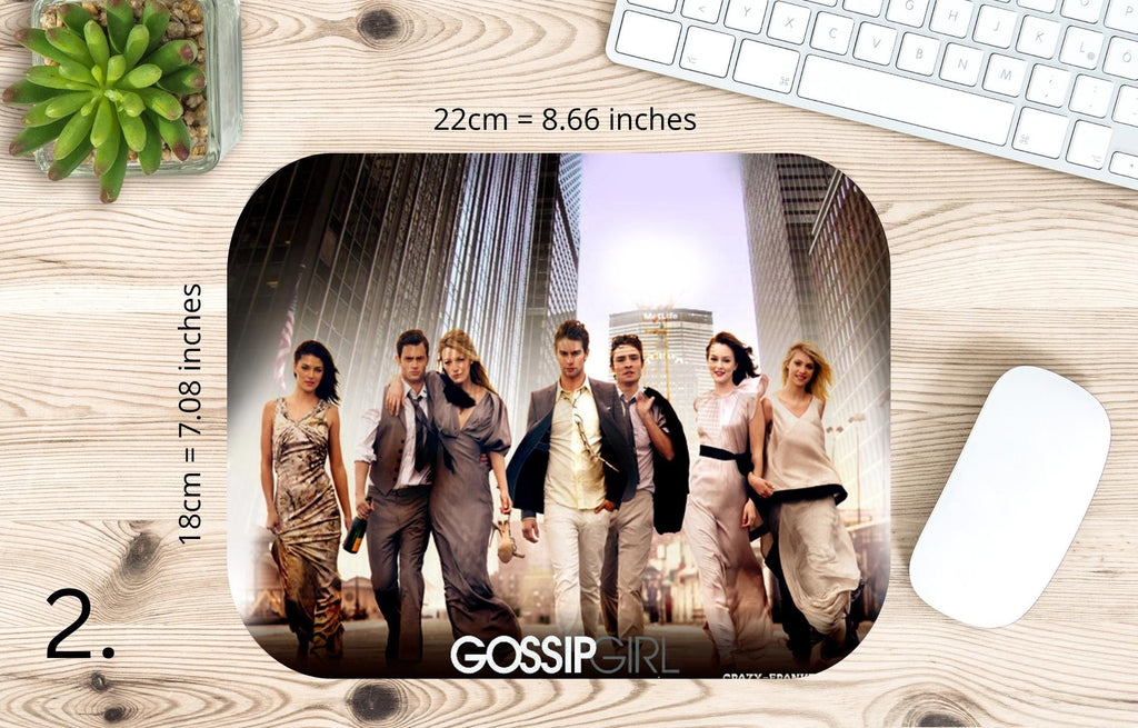 Gossip Girl, Blair Waldorf, Serena van der Woodsen, Dan Humphrey, Nate Archibald, Chuck Bass, Jenny Humphrey | MAUSEPAD, Gaming Mouse Pad