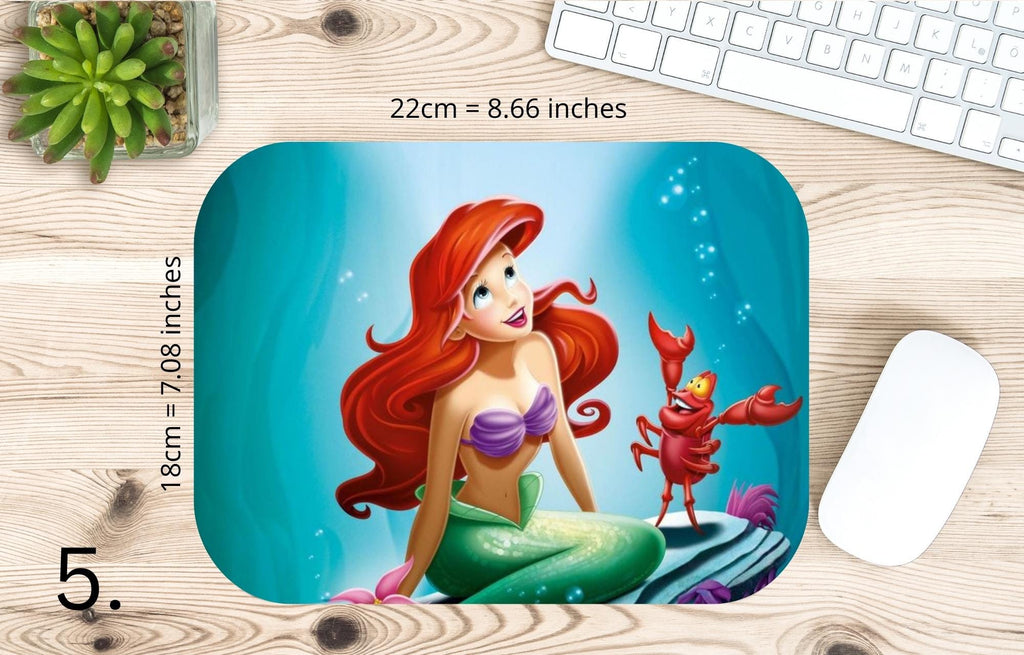 The Little Mermaid Disney Pack, Ariel, Melody | MAUSEPAD, Gaming Mouse Pad