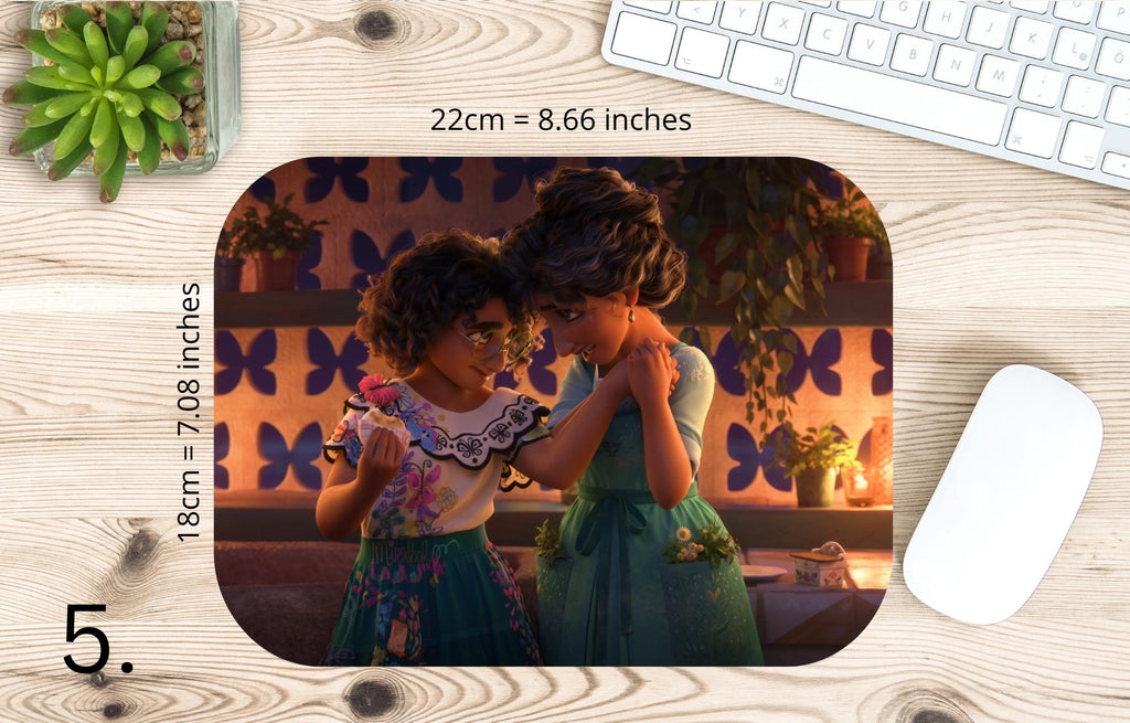 Encanto, Disney Pack, Mirabel , Bruno, Félix , Luisa , Julieta | MAUSEPAD, Gaming Mouse Pad