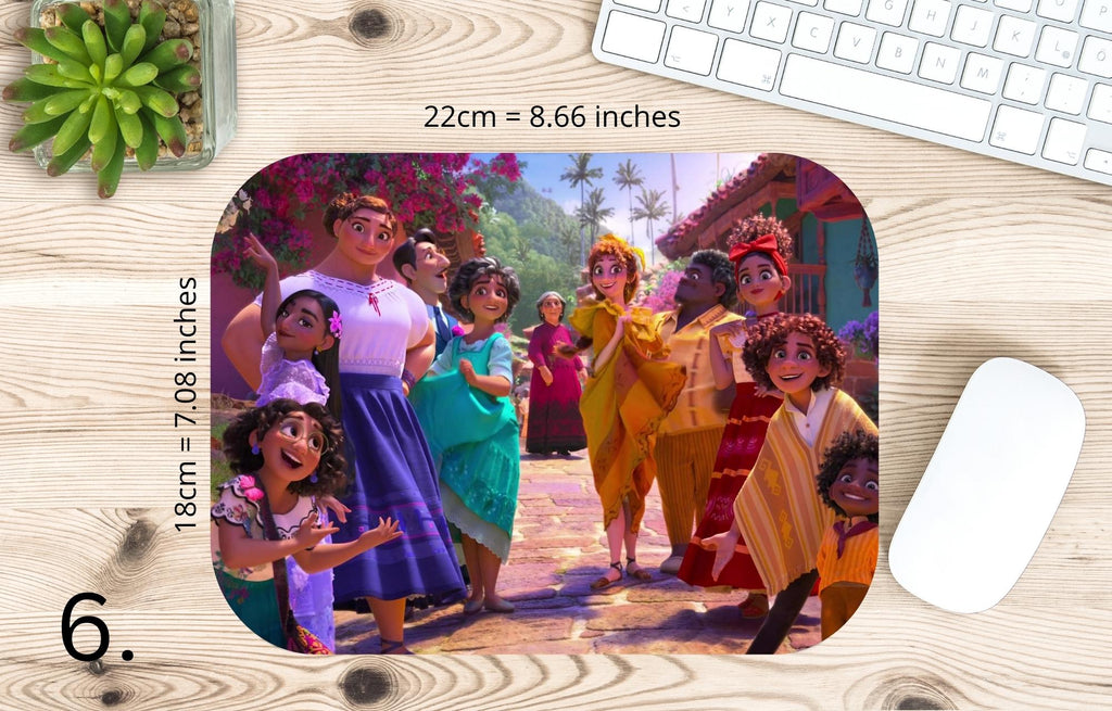Encanto, Disney Pack, Mirabel , Bruno, Félix , Luisa , Julieta | MAUSEPAD, Gaming Mouse Pad