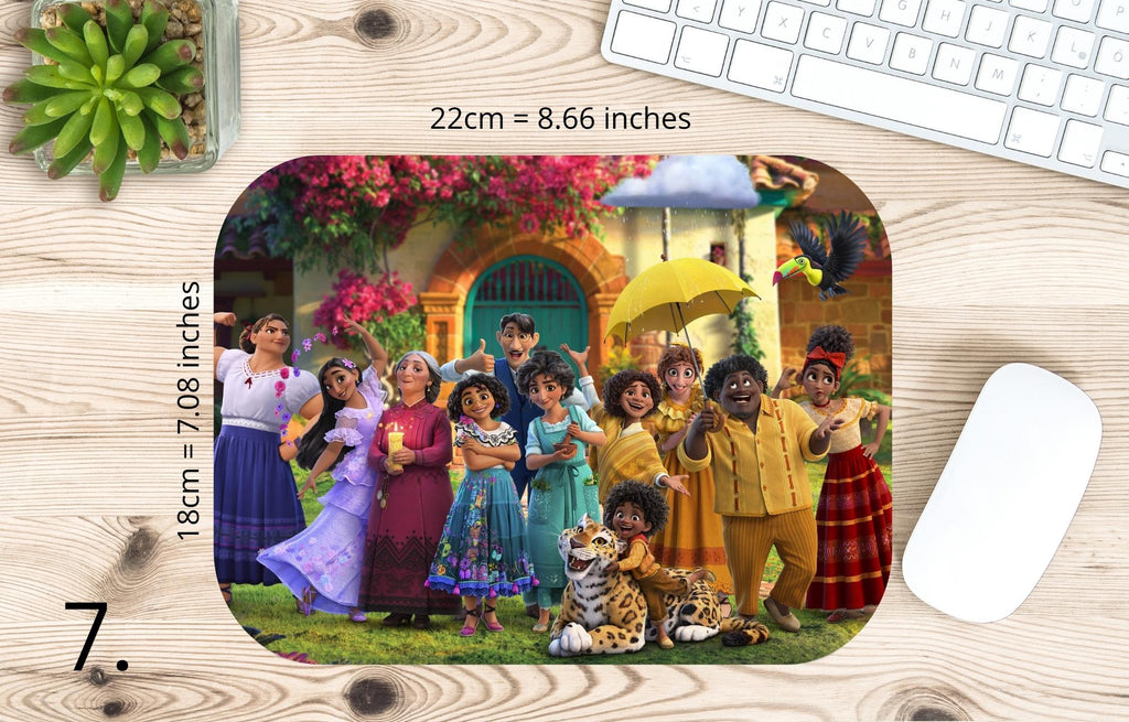 Encanto, Disney Pack, Mirabel , Bruno, Félix , Luisa , Julieta | MAUSEPAD, Gaming Mouse Pad