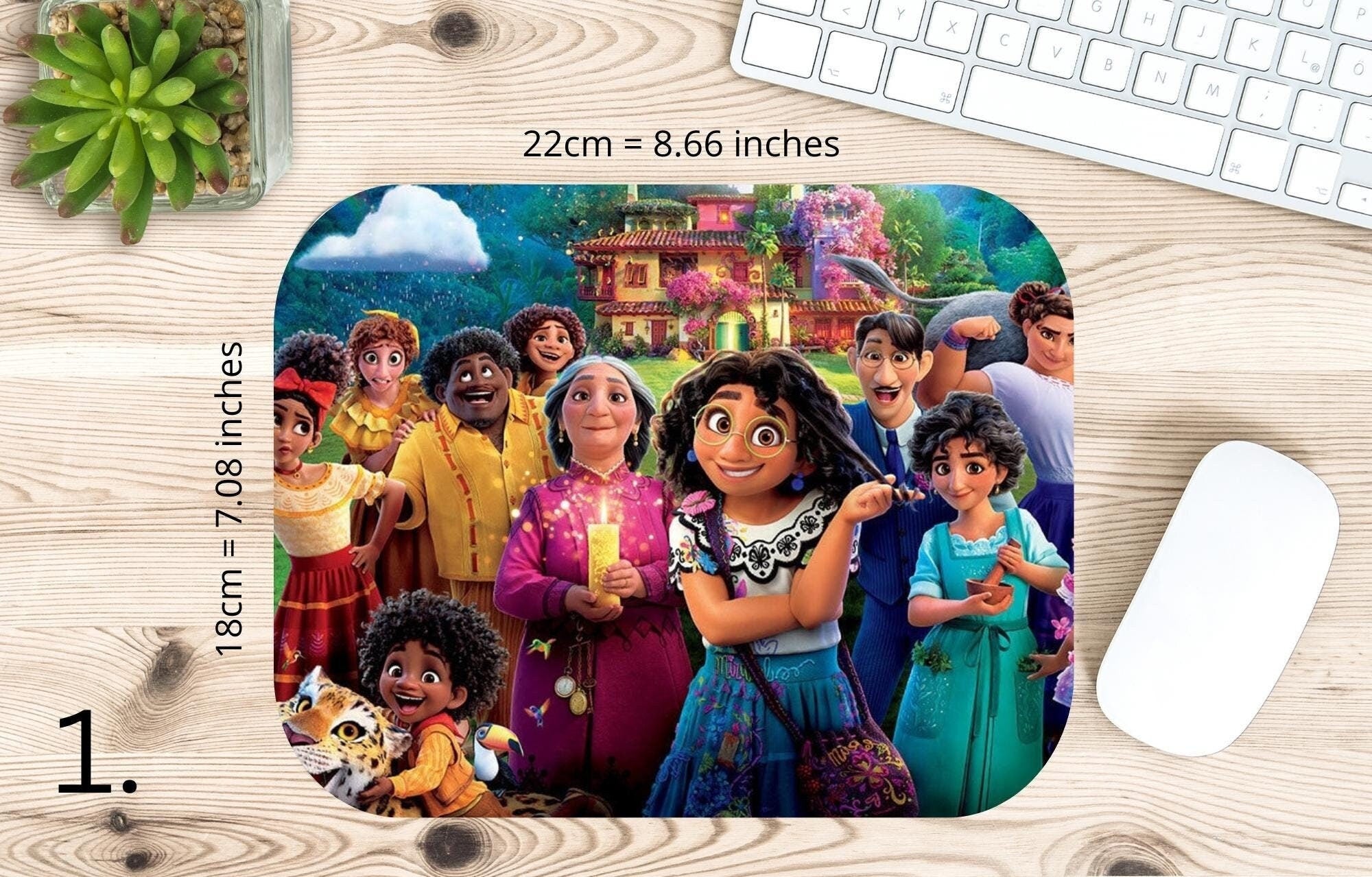 Encanto, Disney Pack, Mirabel , Bruno, Félix , Luisa , Julieta | MAUSEPAD, Gaming Mouse Pad