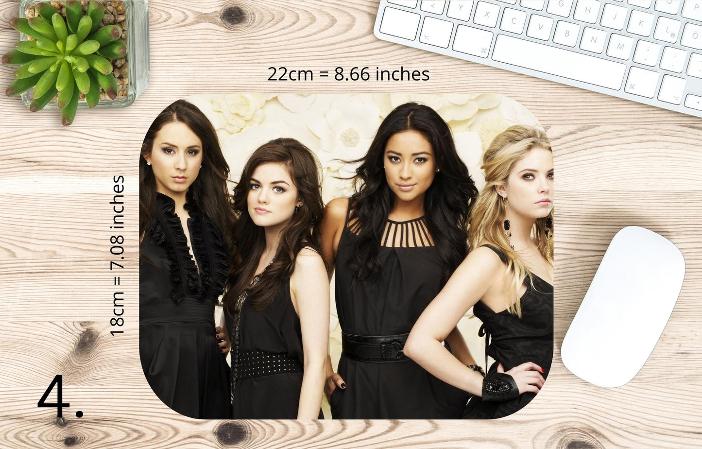 Podkładka pod mysz Pretty Little Liars / Pretty Little Liars – Aria, Hanna, Spencer