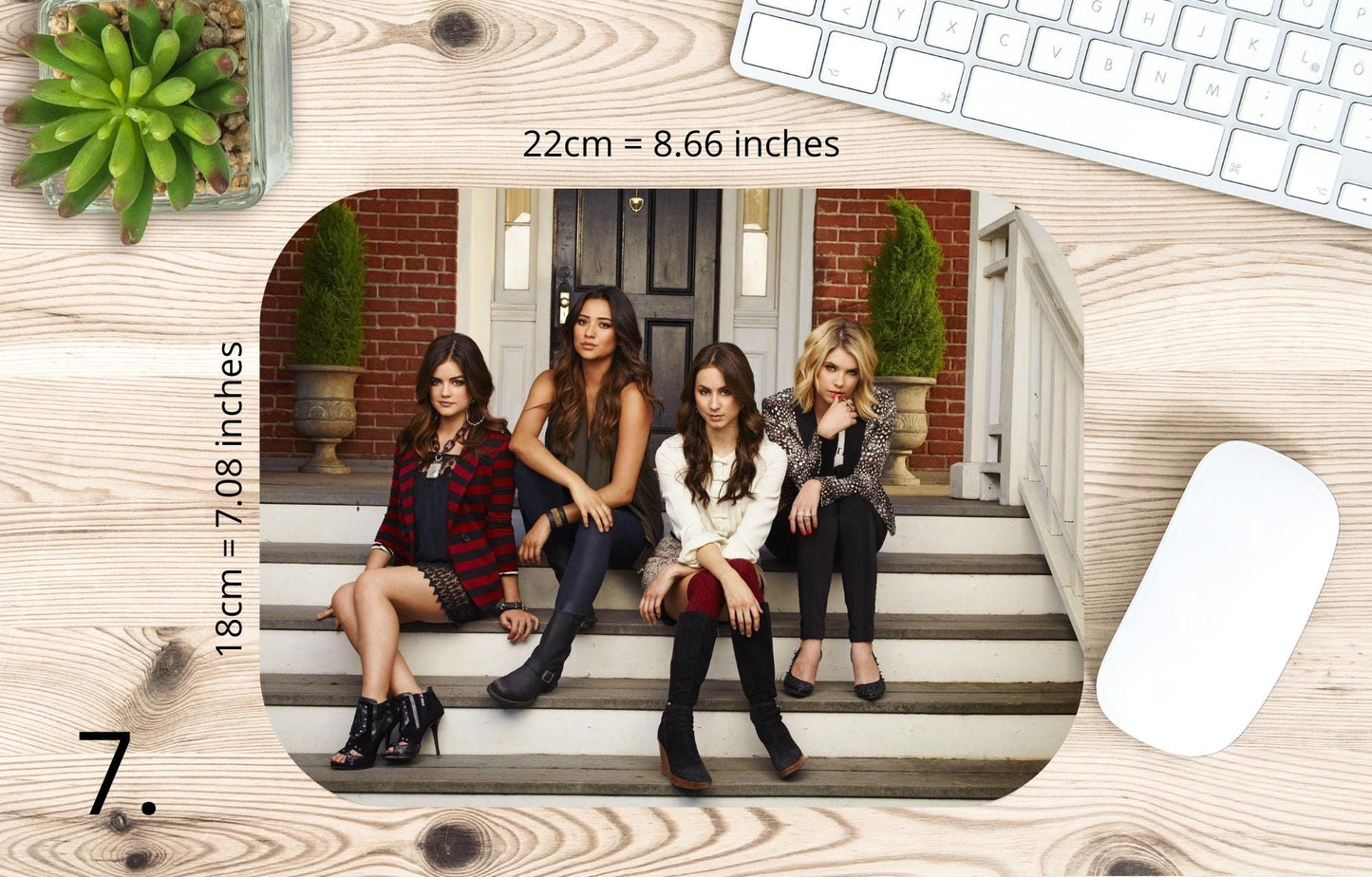 Podkładka pod mysz Pretty Little Liars / Pretty Little Liars – Aria, Hanna, Spencer