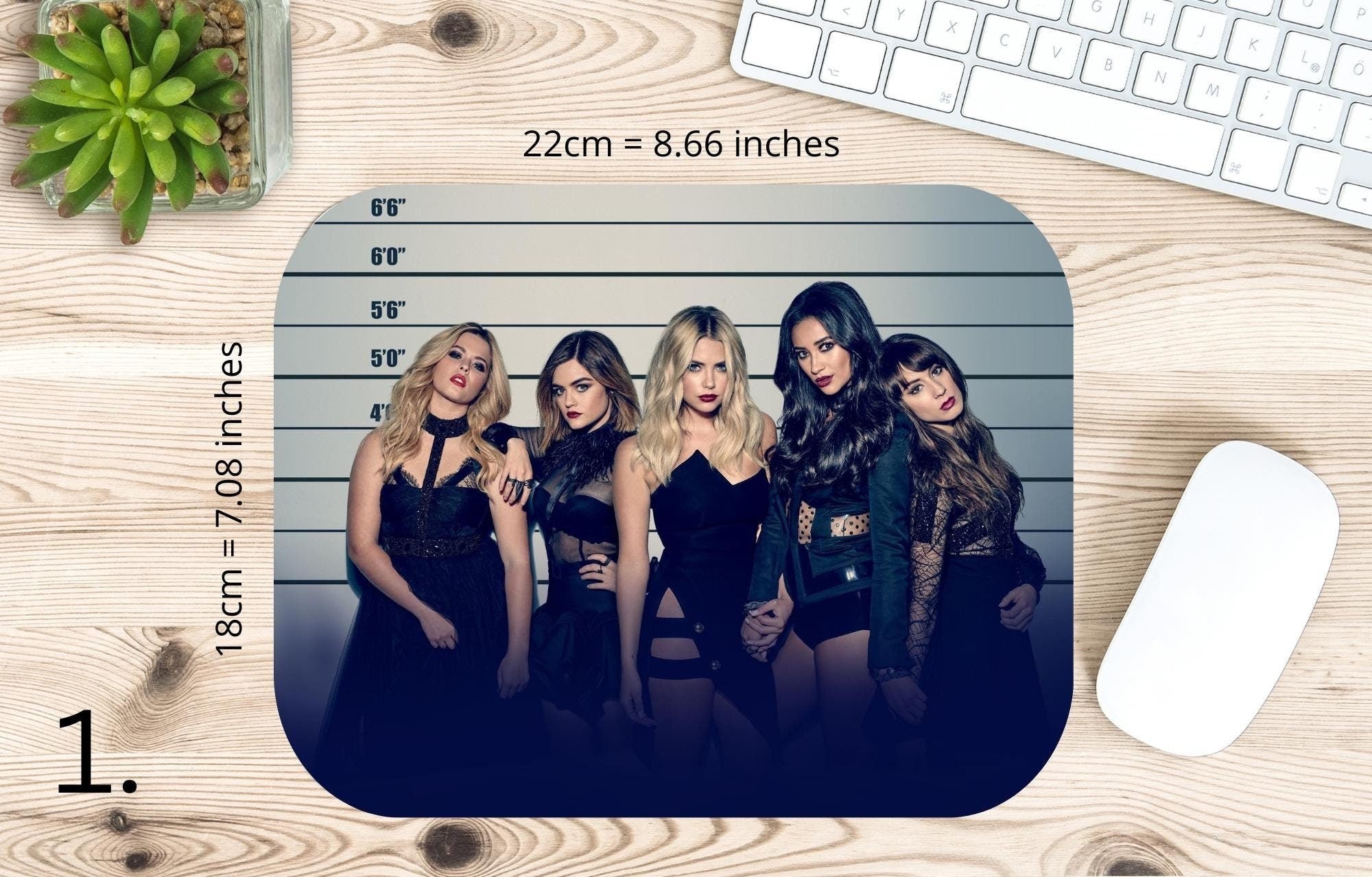 Pretty Little Liars, Aria Montgomer, Hanna Marin, Emily Fields, Spencer Hastings, Caleb Rivers, Alison DiLaurentis | MAUSEPAD, Gaming Mouse