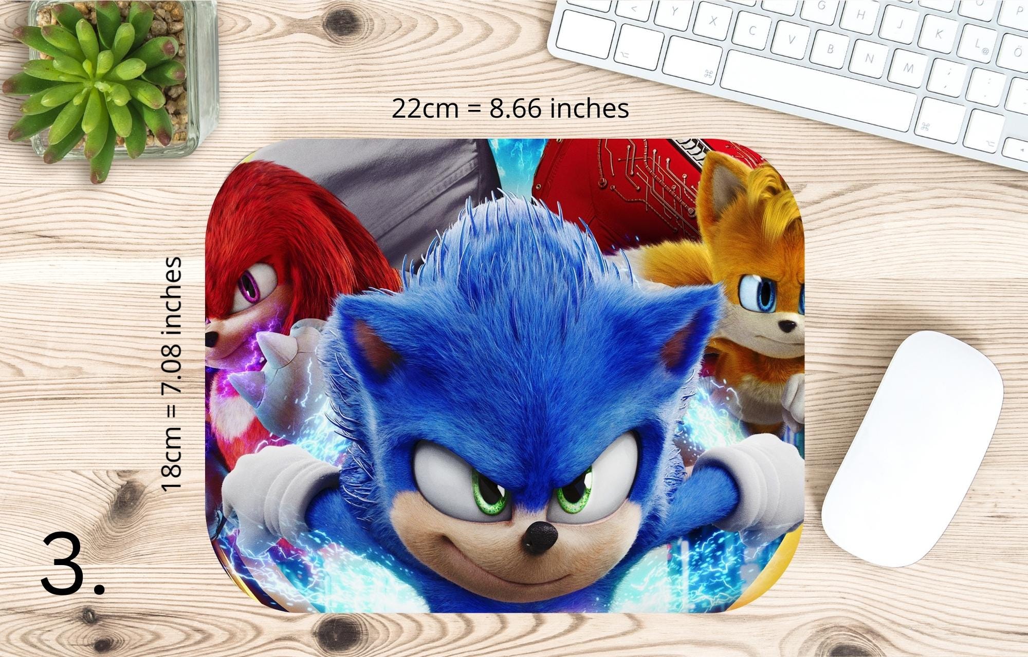 Sonic the Hedgehog, Sonic, Shadow, Knuckles, Tails, Dr Eggman | MAUSEPAD, Gaming Mouse Pad
