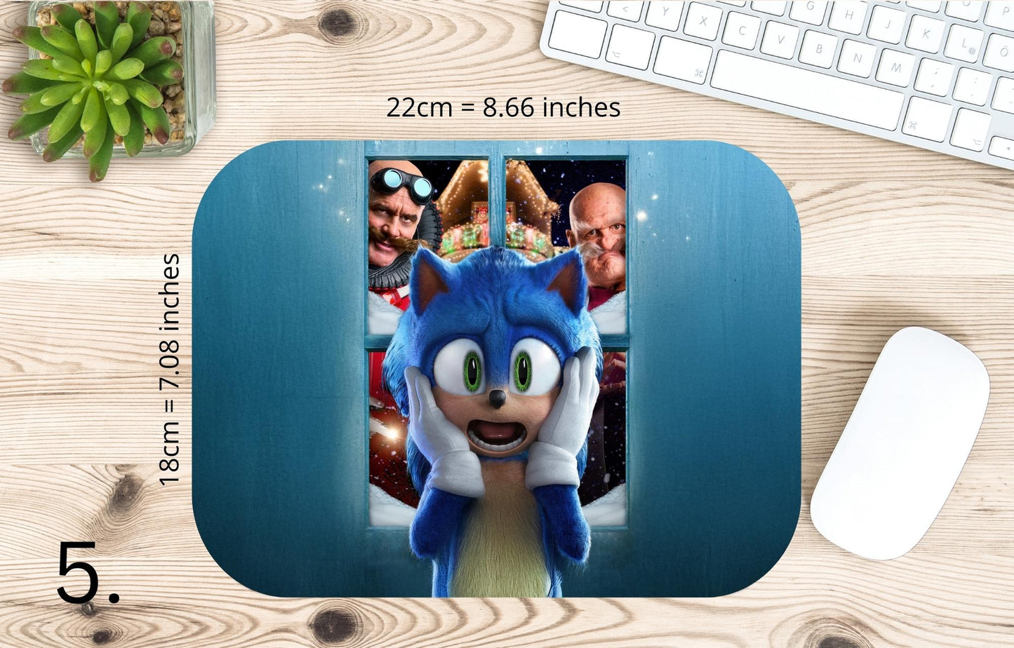 Sonic / Sonic the Hedgehog Mouse Pad - Sonic, Shadow, Knuckles