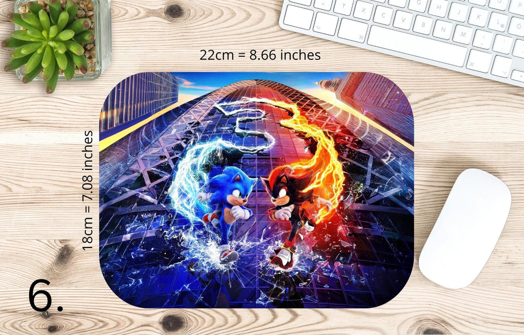 Sonic the Hedgehog, Sonic, Shadow, Knuckles, Tails, Dr Eggman | MAUSEPAD, Gaming Mouse Pad