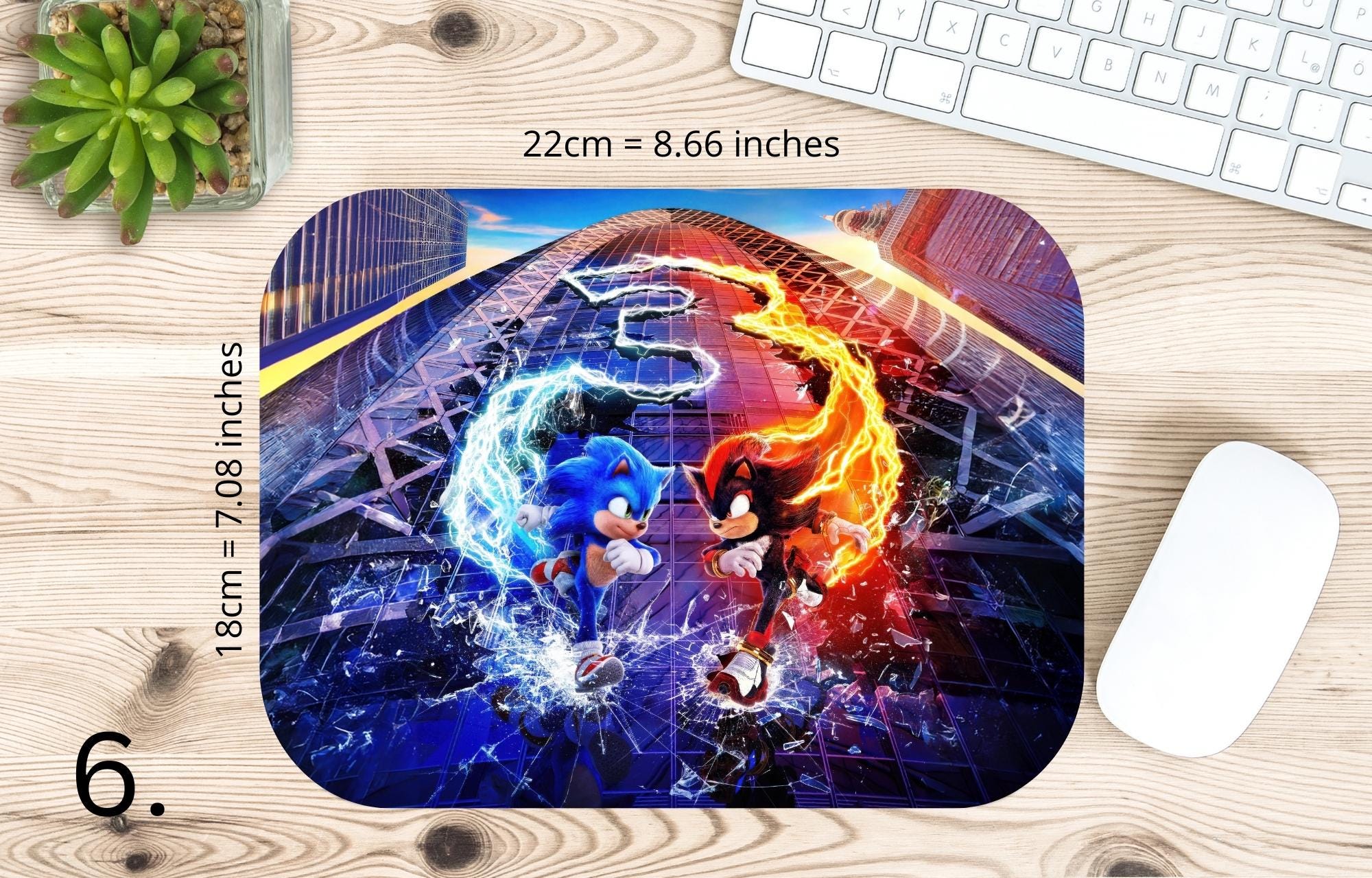 Sonic the Hedgehog, Sonic, Shadow, Knuckles, Tails, Dr Eggman | MAUSEPAD, Gaming Mouse Pad