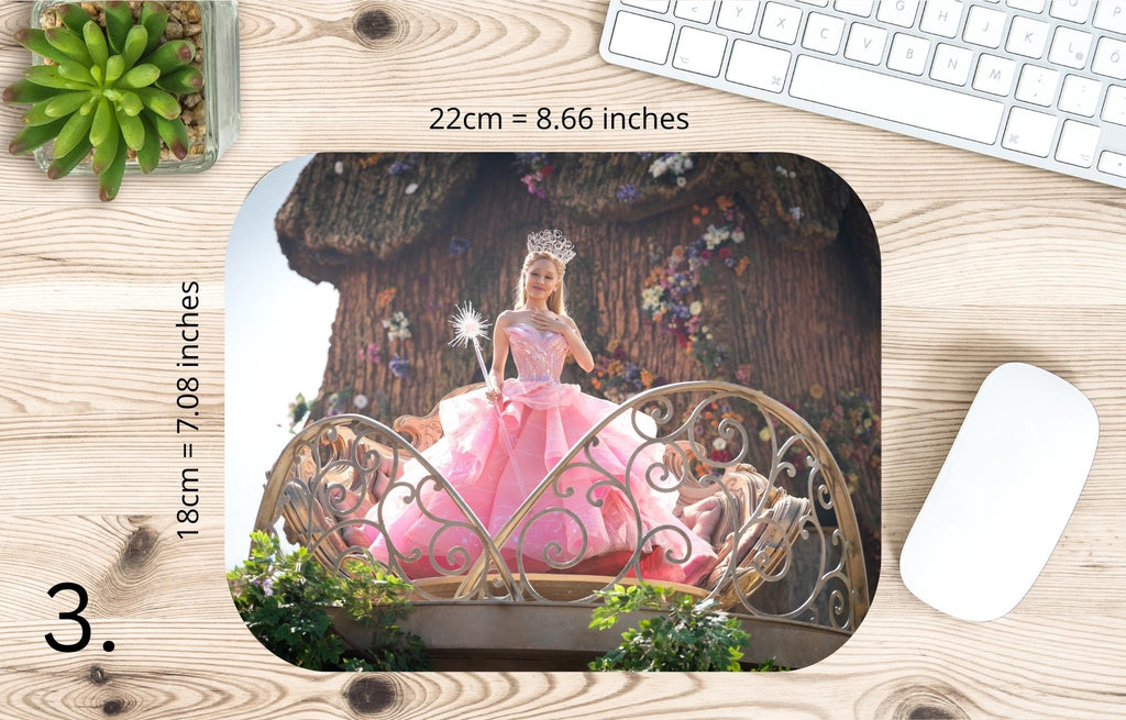 Wicked 2024, Wizard Musical Movie 2024, Wicked, Elphaba, Glinda, Change For Good, Pink And Green, Defying Gravity Broomstick | MAUSEPAD