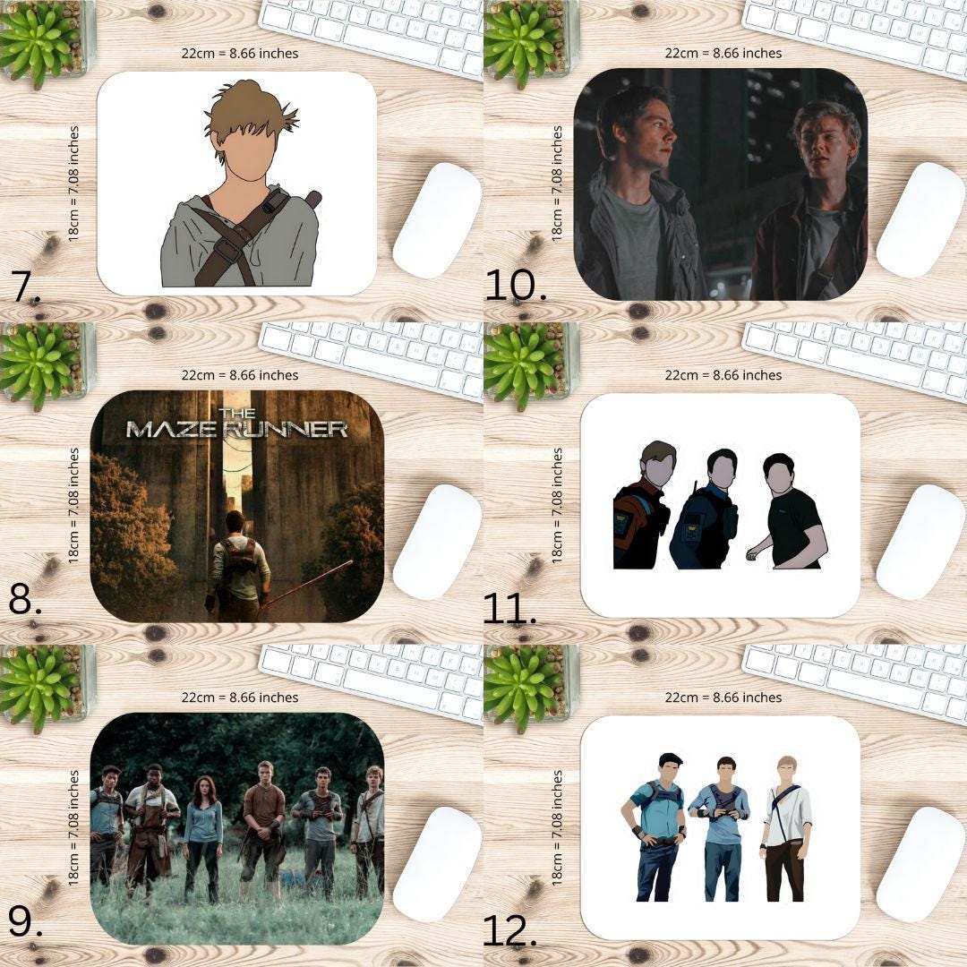 The Maze Runner, Thomas Brodiesangster, The death cure, Newt, Mazerunner, Thomas, Minho, Kihonglee |  MAUSEPAD, Gaming Mouse Pad