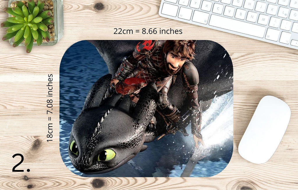 How to Train Your Dragon, Toothless, Hiccup, Astrid, Fishlegs, Ruffnus, Tuffnut, Snotlout, Stoick, Stormfly |  MAUSEPAD, Gaming Mouse Pad