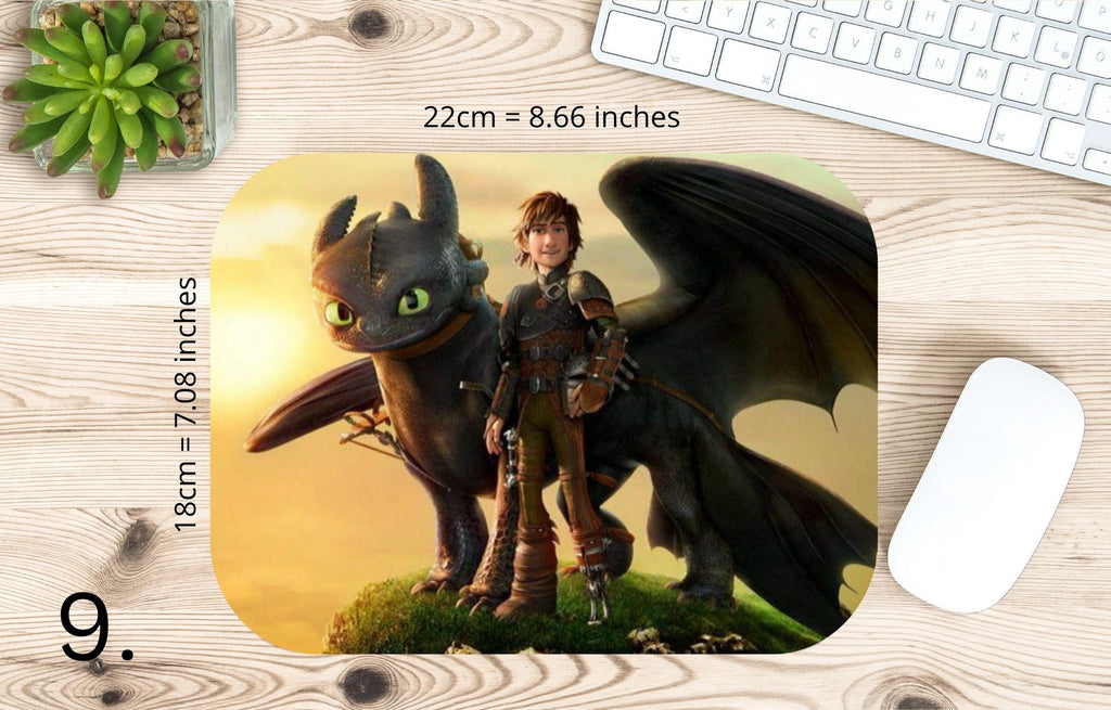How to Train Your Dragon, Toothless, Hiccup, Astrid, Fishlegs, Ruffnus, Tuffnut, Snotlout, Stoick, Stormfly |  MAUSEPAD, Gaming Mouse Pad