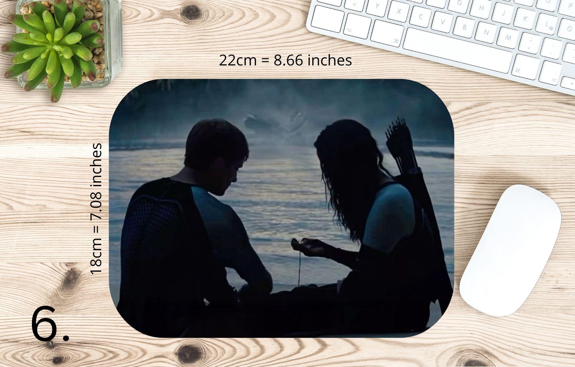 The Hunger Games, Katniss Everdeen, Peeta Mellark, Gale Hawthorne, Haymitch, Effie, movie |  MAUSEPAD, Gaming Mouse Pad