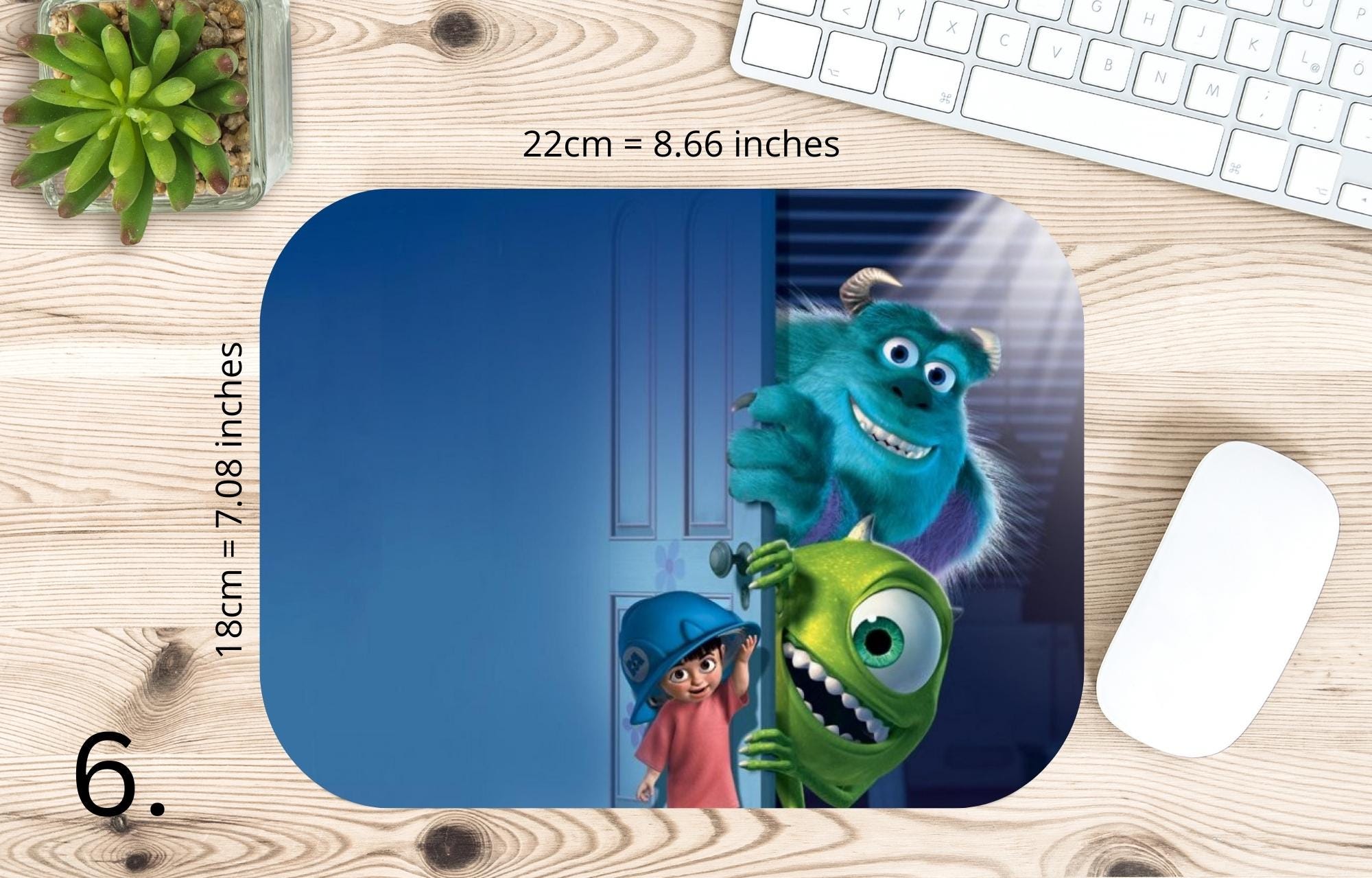 Monsters, Inc. Disney Pack, Mike, Sulivan |  MAUSEPAD, Gaming Mouse Pad