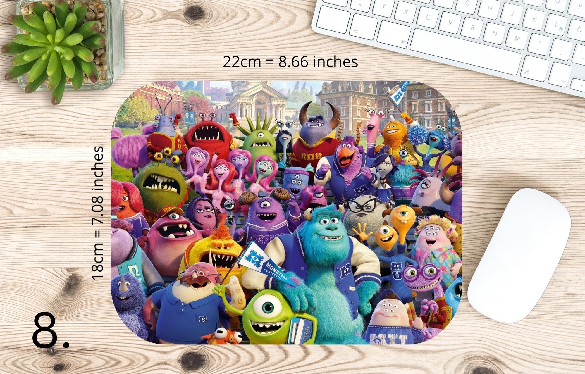 Monsters, Inc. Disney Pack, Mike, Sulivan |  MAUSEPAD, Gaming Mouse Pad