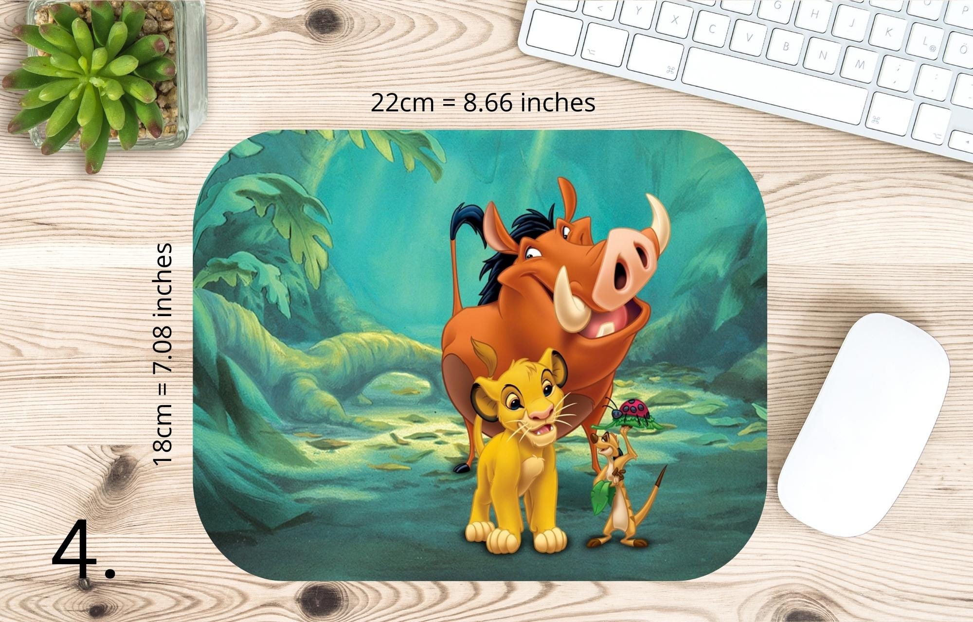 Lion King, Disney Pack, Simba, Nala, Kovu, Timon, Pumpa, Kiara |  MAUSEPAD, Gaming Mouse Pad