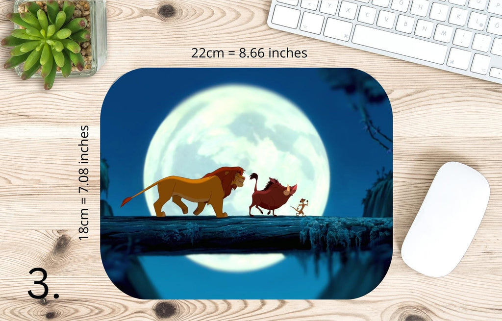 Lion King, Disney Pack, Simba, Nala, Kovu, Timon, Pumpa, Kiara |  MAUSEPAD, Gaming Mouse Pad