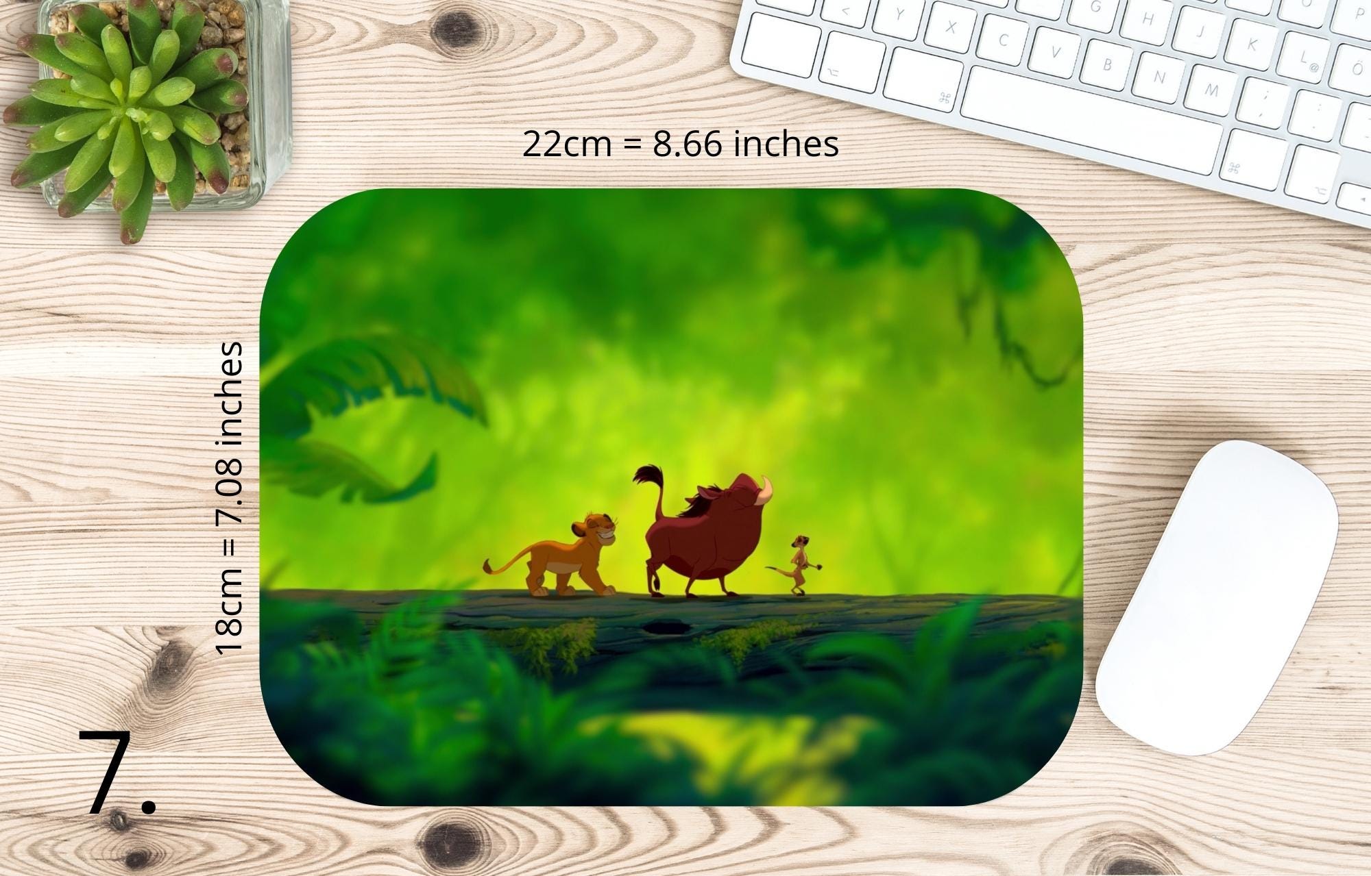 Lion King, Disney Pack, Simba, Nala, Kovu, Timon, Pumpa, Kiara |  MAUSEPAD, Gaming Mouse Pad