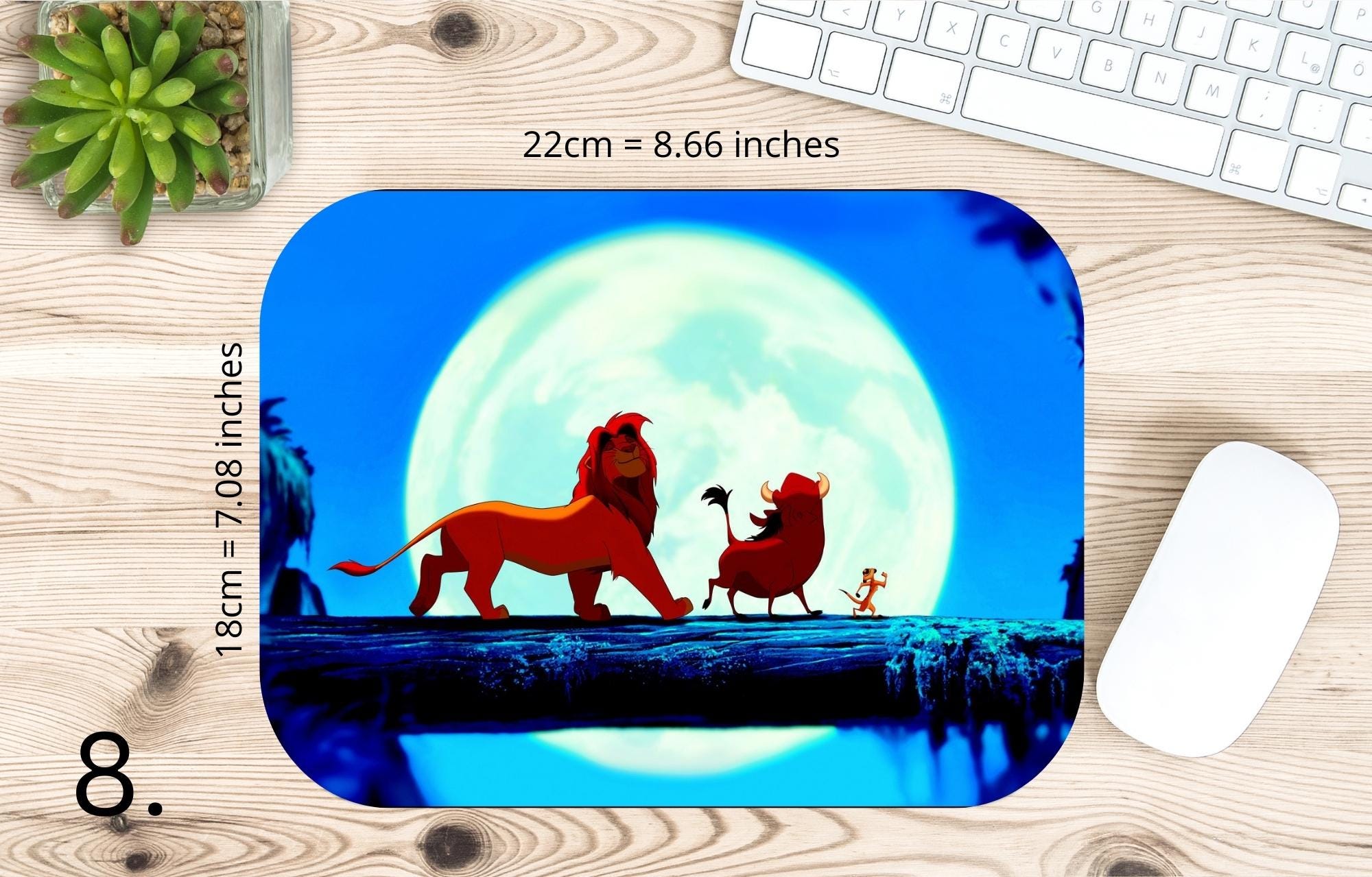 Lion King, Disney Pack, Simba, Nala, Kovu, Timon, Pumpa, Kiara |  MAUSEPAD, Gaming Mouse Pad