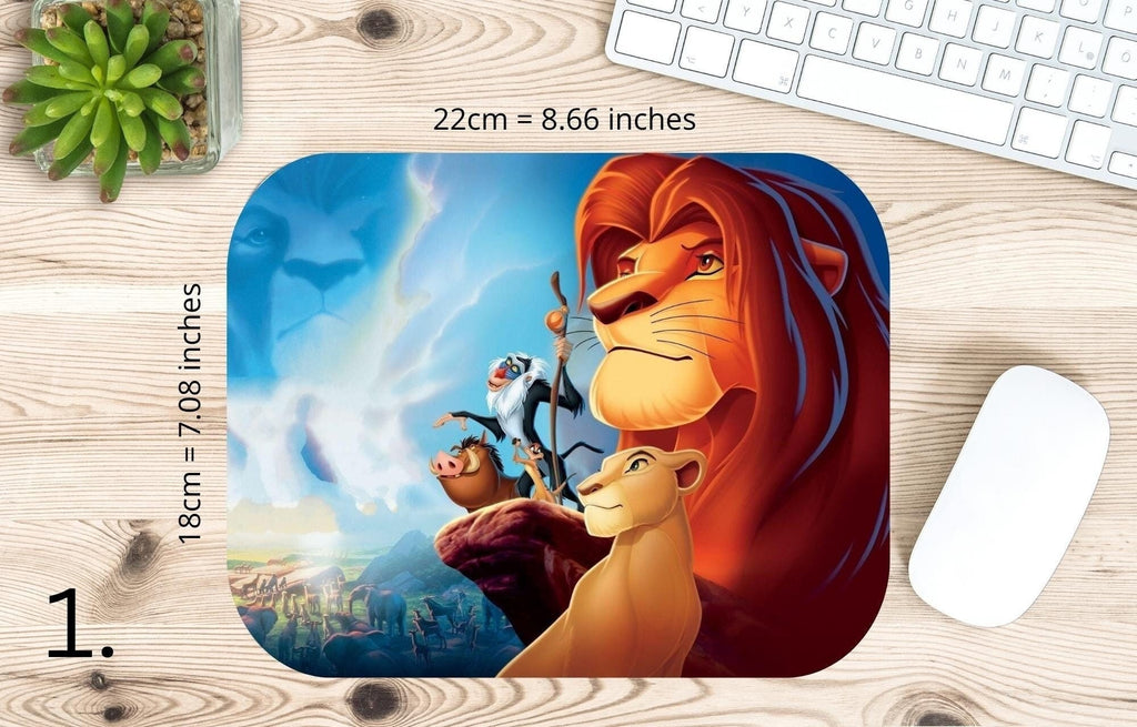 Lion King, Disney Pack, Simba, Nala, Kovu, Timon, Pumpa, Kiara |  MAUSEPAD, Gaming Mouse Pad