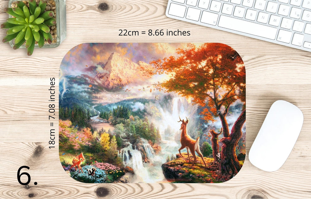 Bambi, Cartoon Bambi, Disney |  MAUSEPAD, Gaming Mouse Pad