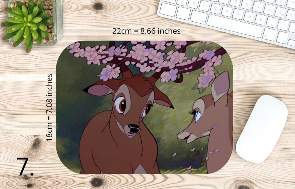 Bambi, Cartoon Bambi, Disney |  MAUSEPAD, Gaming Mouse Pad
